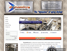 Tablet Screenshot of drynamics.com